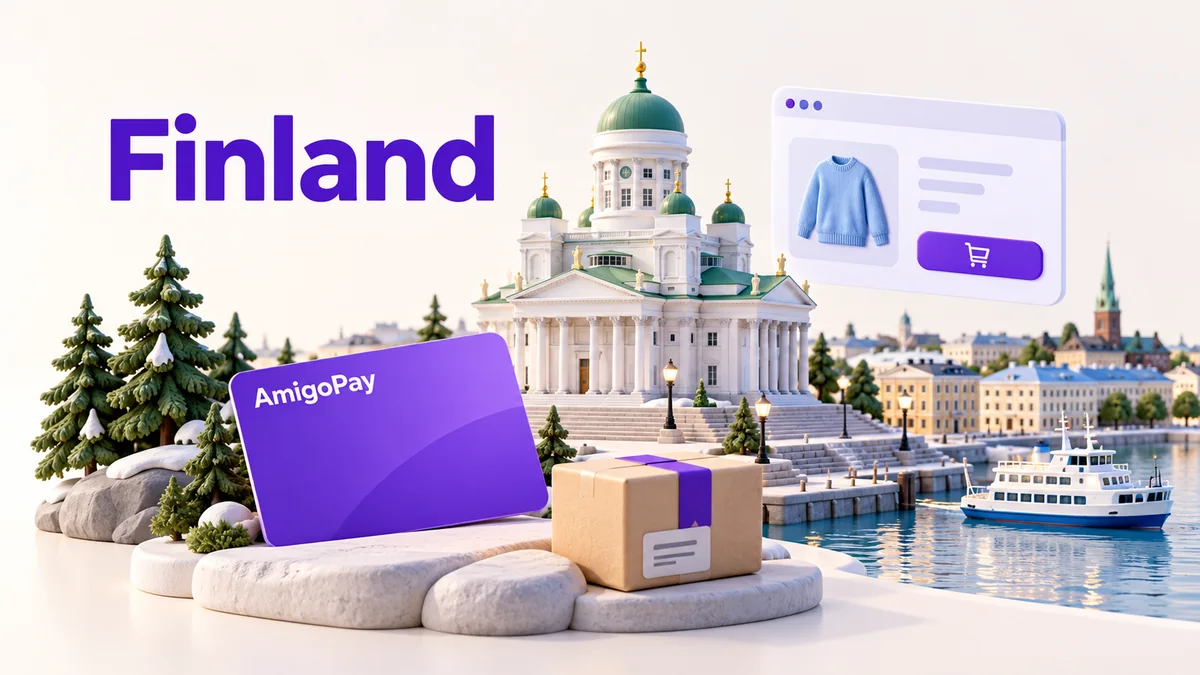 Финляндия: Хельсинки и интернет-заказ и виртуальная карта AmigoPay