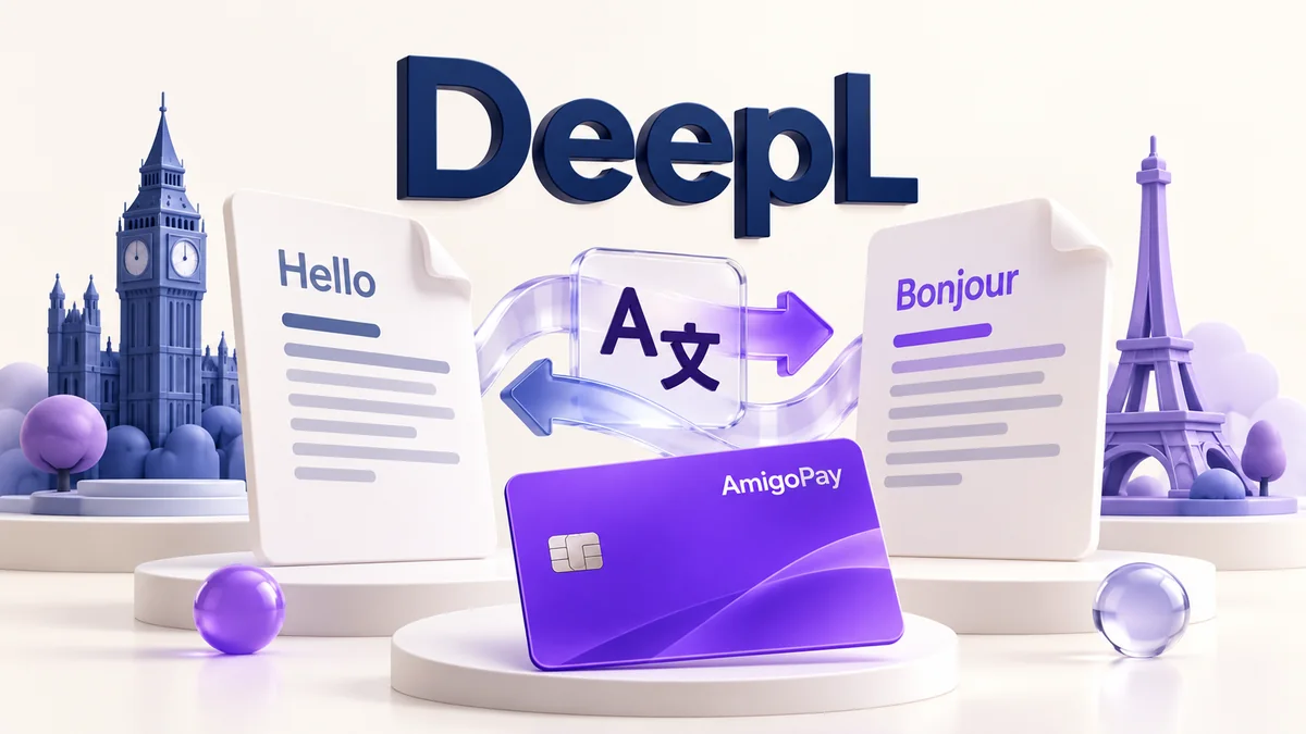 DeepL: документы и перевод текста и виртуальная карта AmigoPay