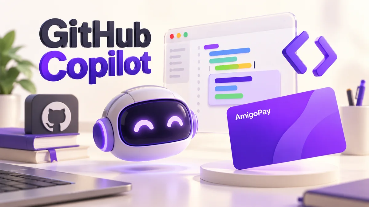 Как оплатить GitHub Copilot из России GitHub Copilot: помощник программиста и код и виртуальная карта AmigoPay