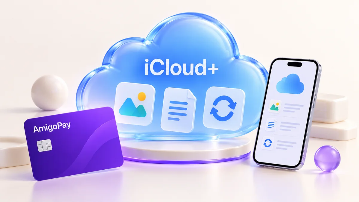 iCloud+: облачное хранилище и резервные копии и виртуальная карта AmigoPay