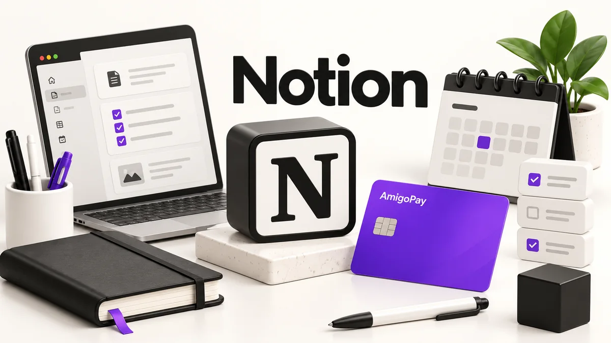 Notion: заметки и рабочее пространство и виртуальная карта AmigoPay