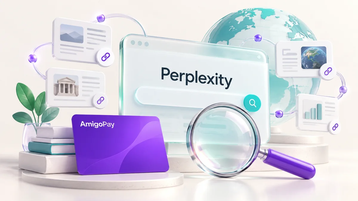 Как оплатить Perplexity из России и купить подписку Perplexity: поиск и источники информации и виртуальная карта AmigoPay